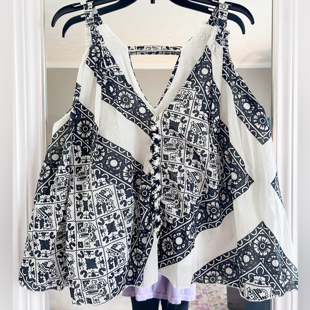 Motel Pasiley Cropped Tank Blouse